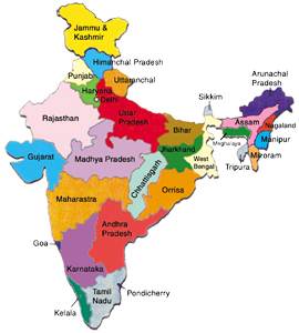 India states map