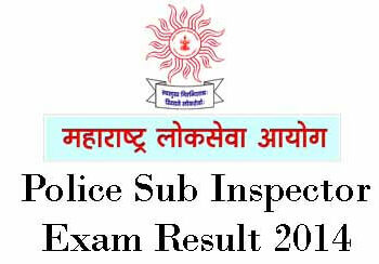 Police Sub Inspector Exam Result 2014