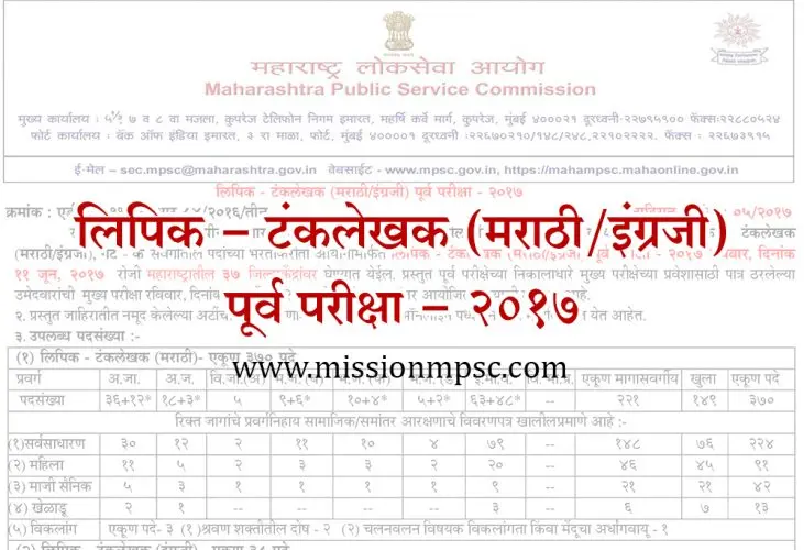 Clerk-Typist-(Marathi-English),-Group-C-Preliminary-Examination-2017-1