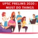 UPSC 2020 Must do things
