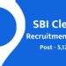 sbi clerk recruitment 2021